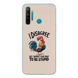 Le Balvo Realme 5i Uyumlu I Disagree Baskılı Silikon Kılıf