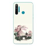 Le Balvo Realme 5i Uyumlu Japon Bahçesi Baskılı Silikon Kılıf