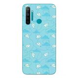 Le Balvo Realme 5i Uyumlu Kağıttan Uçak Baskılı Silikon Kılıf