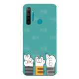 Le Balvo Realme 5i Uyumlu Kedi Patileri Baskılı Silikon Kılıf