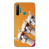 Le Balvo Realme 5i Uyumlu Lamalar Baskılı Silikon Kılıf