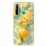 Le Balvo Realme 5i Uyumlu Limonlar Pastel Baskılı Silikon Kılıf
