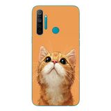 Le Balvo Realme 5i Uyumlu Masum Kedi Baskılı Silikon Kılıf