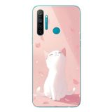 Le Balvo Realme 5i Uyumlu Minnoş Kedi Baskılı Silikon Kılıf