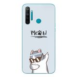 Le Balvo Realme 5i Uyumlu Miyav Baskılı Silikon Kılıf