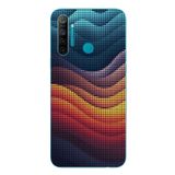 Le Balvo Realme 5i Uyumlu Noktalı Renkler Baskılı Silikon Kılıf