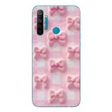 Le Balvo Realme 5i Uyumlu Pembe Kurdeleler Baskılı Silikon Kılıf