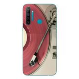 Le Balvo Realme 5i Uyumlu Pembe Plak Baskılı Silikon Kılıf