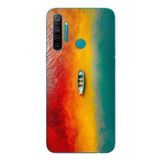Le Balvo Realme 5i Uyumlu Rengarenk Tekne Baskılı Silikon Kılıf