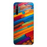 Le Balvo Realme 5i Uyumlu Renk Geçişleri Baskılı Silikon Kılıf