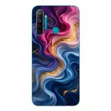 Le Balvo Realme 5i Uyumlu Renk Katranı Baskılı Silikon Kılıf
