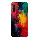 Le Balvo Realme 5i Uyumlu Renklerin Dansı Baskılı Silikon Kılıf