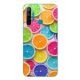 Le Balvo Realme 5i Uyumlu Renkli Lime Dilimler Baskılı Silikon Kılıf
