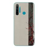 Le Balvo Realme 5i Uyumlu Sade Sonbahar Sarmaşık Baskılı Silikon Kılıf