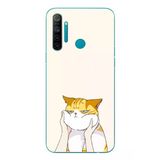 Le Balvo Realme 5i Uyumlu Sarı Kedi Yanakları Baskılı Silikon Kılıf