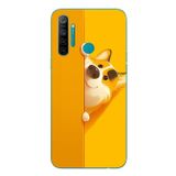 Le Balvo Realme 5i Uyumlu Sarı Köpek Baskılı Silikon Kılıf