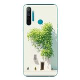 Le Balvo Realme 5i Uyumlu Sarmaşıklı Ev Baskılı Silikon Kılıf