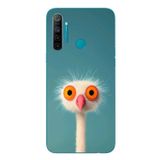 Le Balvo Realme 5i Uyumlu Şaşkın Hayvan Baskılı Silikon Kılıf