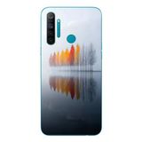 Le Balvo Realme 5i Uyumlu Sonbahar Zamanı Baskılı Silikon Kılıf