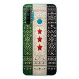 Le Balvo Realme 5i Uyumlu Suriye Bayrağı Dokuma Baskılı Silikon Kılıf