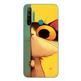 Le Balvo Realme 5i Uyumlu Tek Gözlü Kedi Baskılı Silikon Kılıf