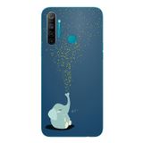 Le Balvo Realme 5i Uyumlu Uyuyan Fil Baskılı Silikon Kılıf