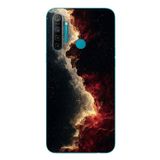 Le Balvo Realme 5i Uyumlu Uzay Boşluğu Baskılı Silikon Kılıf