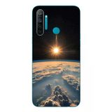 Le Balvo Realme 5i Uyumlu Uzay Günbatımı Baskılı Silikon Kılıf