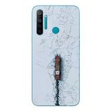 Le Balvo Realme 5i Uyumlu Yük Gemisi Baskılı Silikon Kılıf