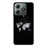 Le Balvo Realme C61 Uyumlu Dünya Haritası Uçuş Baskılı Silikon Kılıf