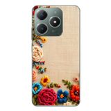 Le Balvo Realme C61 Uyumlu İşlemeli İğne Oyası Baskılı Silikon Kılıf