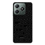 Le Balvo Realme C61 Uyumlu Klavye Tuşları Baskılı Silikon Kılıf
