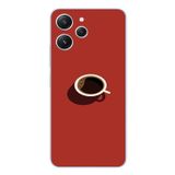 Le Balvo Redmi 12 Uyumlu Sade Kahve Kupası Baskılı Silikon Kılıf