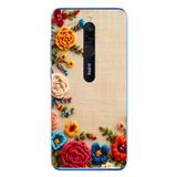 Le Balvo Redmi 8 Uyumlu İşlemeli İğne Oyası Baskılı Silikon Kılıf