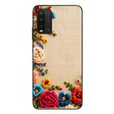Le Balvo Redmi 9T Uyumlu İşlemeli İğne Oyası Baskılı Silikon Kılıf