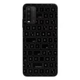 Le Balvo Redmi 9T Uyumlu Klavye Tuşları Baskılı Silikon Kılıf