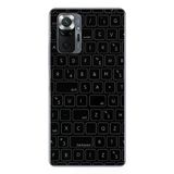 Le Balvo Redmi Note 10 Uyumlu Klavye Tuşları Baskılı Silikon Kılıf