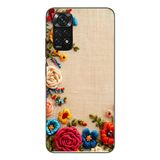 Le Balvo Redmi Note 11 - 11s Uyumlu İşlemeli İğne Oyası Baskılı Silikon Kılıf
