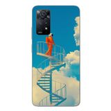 Le Balvo Redmi Note 11E Uyumlu Astronot Gökyüzü Baskılı Silikon Kılıf