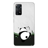 Le Balvo Redmi Note 11E Uyumlu Bambuya Çıkan Panda Baskılı Silikon Kılıf