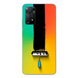 Le Balvo Redmi Note 11E Uyumlu Boya Rulosu Baskılı Silikon Kılıf