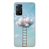 Le Balvo Redmi Note 11E Uyumlu Buluta Çıkan Merdiven Baskılı Silikon Kılıf