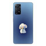 Le Balvo Redmi Note 11E Uyumlu Çiçekli Tavşan Baskılı Silikon Kılıf