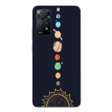 Le Balvo Redmi Note 11E Uyumlu Gezegenler Baskılı Silikon Kılıf