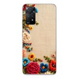 Le Balvo Redmi Note 11E Uyumlu İşlemeli İğne Oyası Baskılı Silikon Kılıf