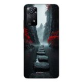 Le Balvo Redmi Note 11E Uyumlu Karanlık Yolu Baskılı Silikon Kılıf