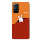 Le Balvo Redmi Note 11E Uyumlu Mutlu Tavşan Baskılı Silikon Kılıf