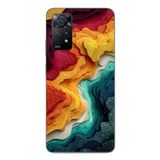 Le Balvo Redmi Note 11E Uyumlu Renk Dalgaları Baskılı Silikon Kılıf