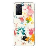 Le Balvo Redmi Note 11E Uyumlu Renkli Boyalar Baskılı Silikon Kılıf