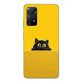 Le Balvo Redmi Note 11E Uyumlu Sarı Gözlü Kedi Baskılı Silikon Kılıf